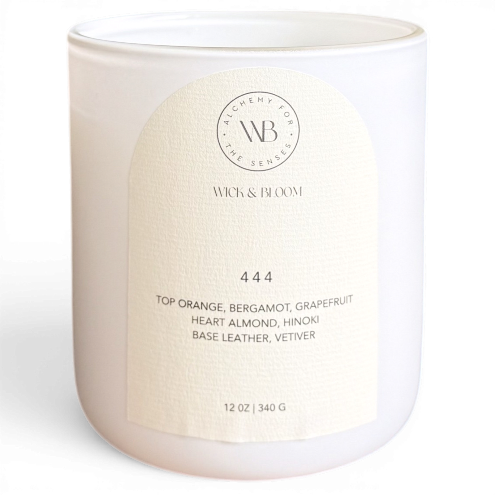 Angel Number 444 Wood Wick Candle 12 oz