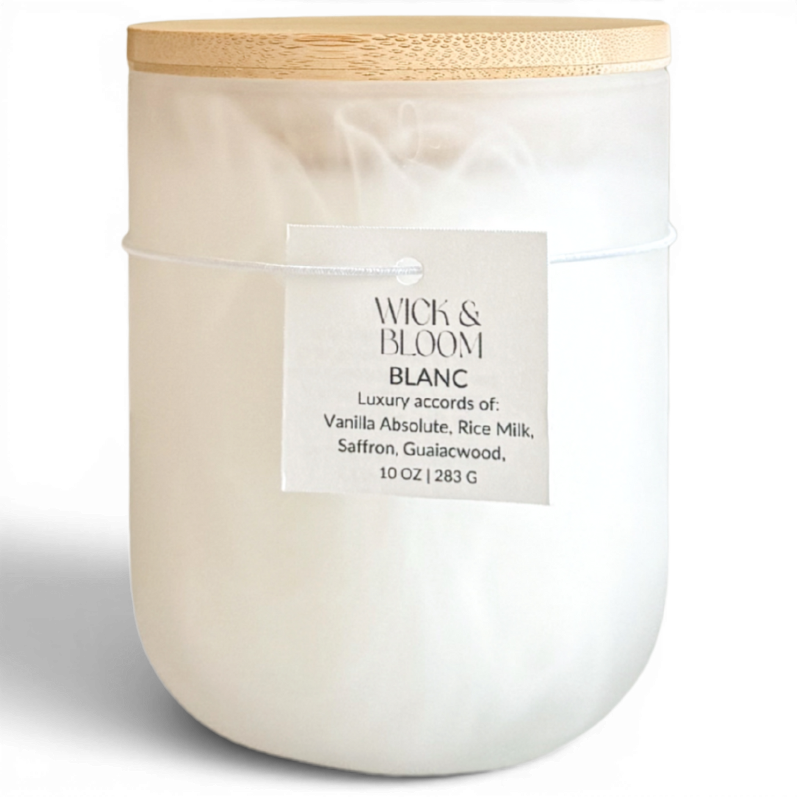 Blanc Candle | Vanilla + Saffron + Guaiac | Wick & Bloom