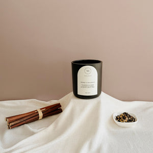 Bond's Boudoir Wood Wick Candle 12 oz | Leather & Amber Scented Candle