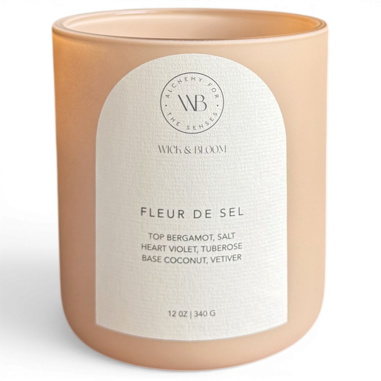 Fleur De Sel 12 oz Wood Wick Candle | Beachy & Salty Type