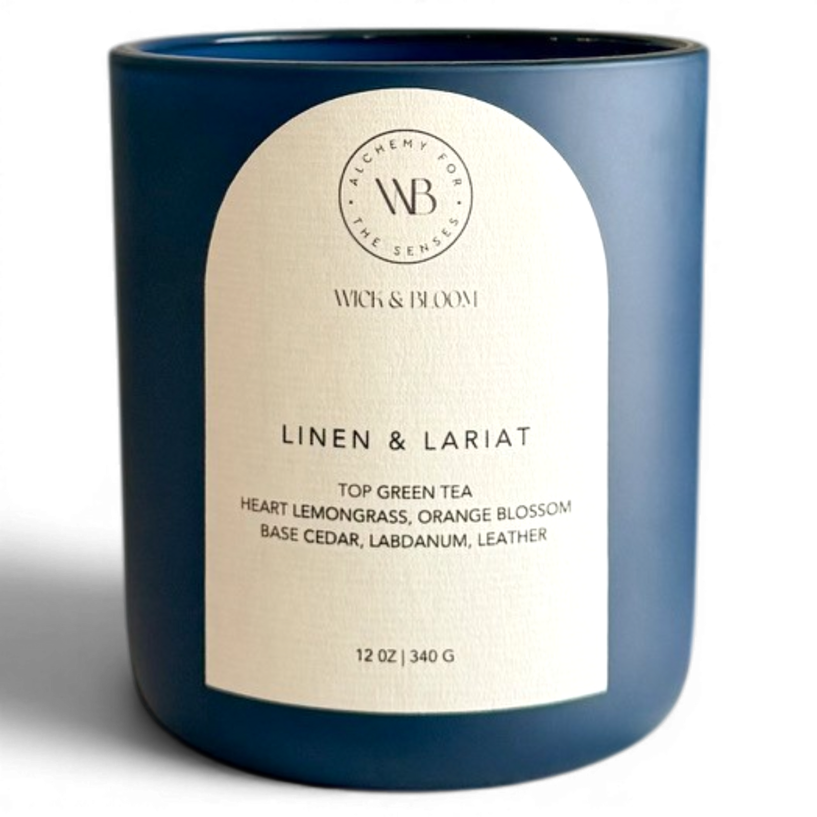 Linen & Lariat Coastal Ranch Candle | Leather + Green Tea | Wick & Bloom