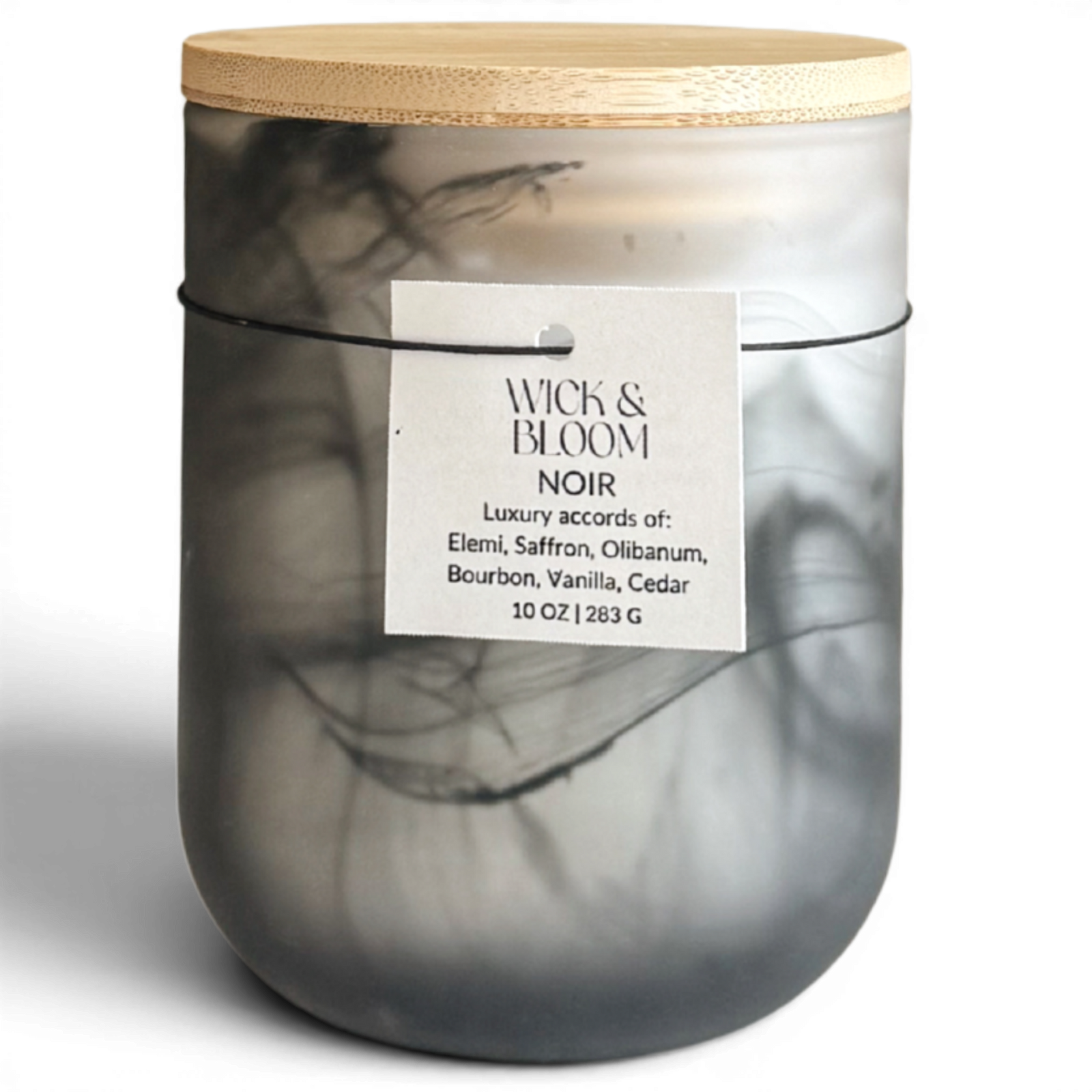 Noir Candle | Olibanum + Saffron + Vanilla | Wick & Bloom