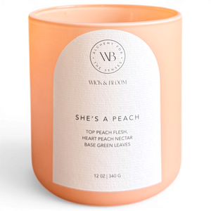 She's A Peach 12 oz Candle | Peach Scented