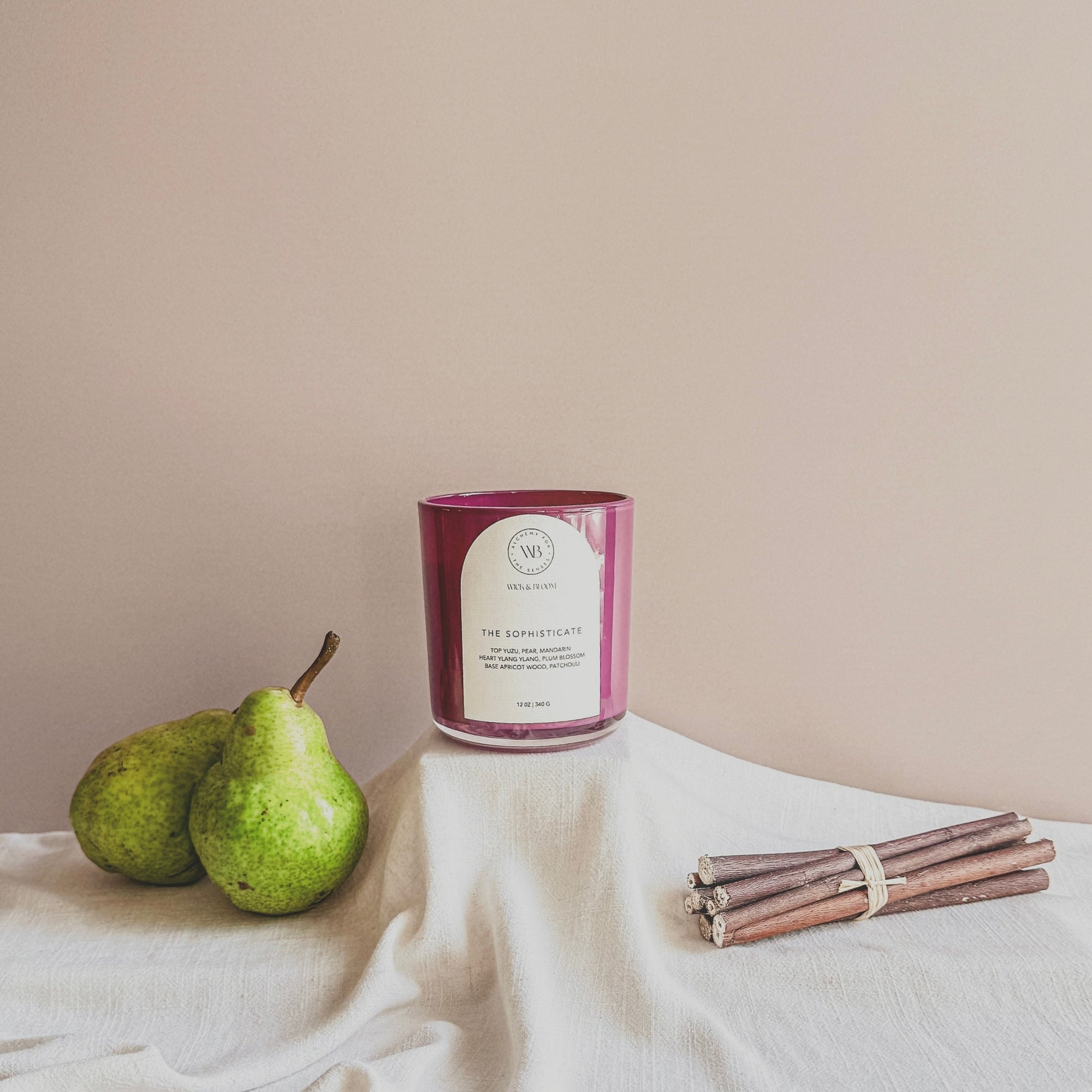 The Sophisticate Candle | Yuzu + Ylang | Wick & Bloom - Wick & Bloom